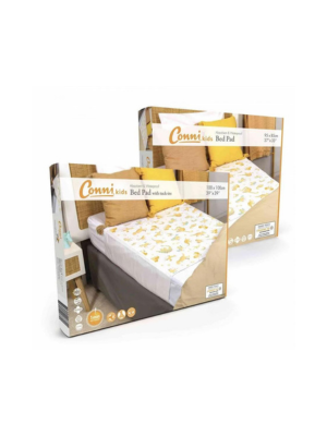 Conni Kids Reusable Bed Pad and Reusable Bed Pad with tuck-ins - Unicorn and Dinosaur - Mixed 2 PACK