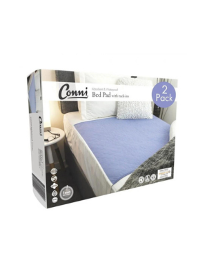 Conni Reusable Bed Pad with Tuck-ins Mauve - 2PACK