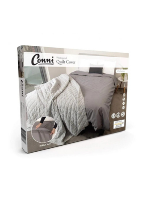 Conni Waterproof Quilt Cover - Charcoal
