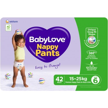 BABYLOVE NAPPY PANTS JUMBO JUNIOR 42