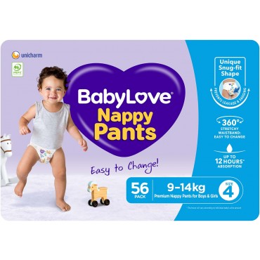 BABYLOVE NAPPY PANTS JUMBO TODDLER 56