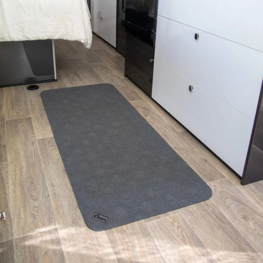 Conni Anti-Slip Floor Mat Long Runner - Grey