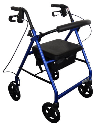 Rollator with loop brakes Blue