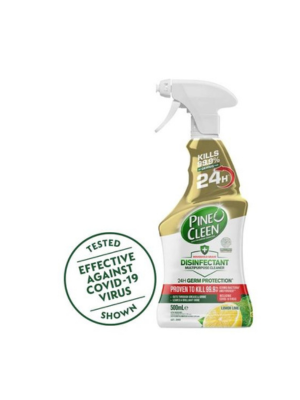 Pine O Cleen Disinfectant Multipurpose Spray 24 Hour Protection Lemon 500mL