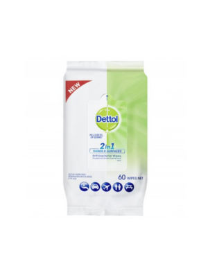 DETTOL 2IN1 HAND&SURF ANTIBAC WIPES