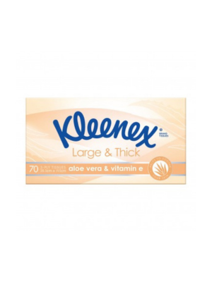 KLEENEX ALOE VERA LRG & THICK 70PK