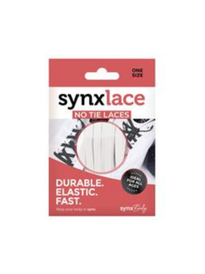 Synxlace No Tie Laces White