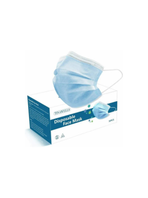 Face Masks 3-Ply Disposable with Earloops