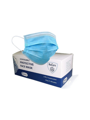 MEDCARE 50pcs Disposable Breathable 3 Ply/Ply