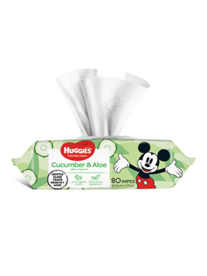 Huggies Thick Baby Wipes Cucumber & Aloe