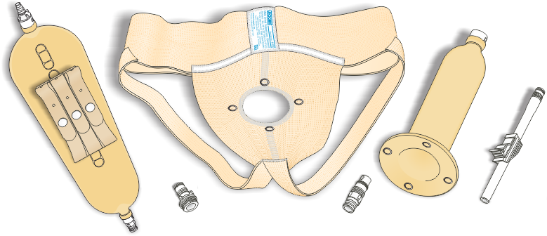 Urocare® Male Urinal Systems with Reusable Latex Leg Bags