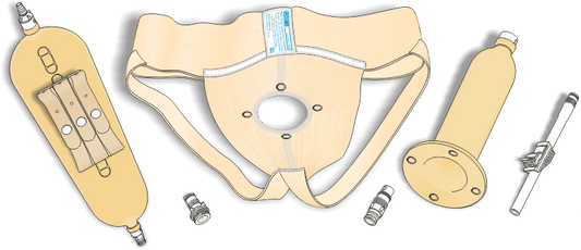 Urocare® Male Urinal Systems with Reusable Latex Leg Bags