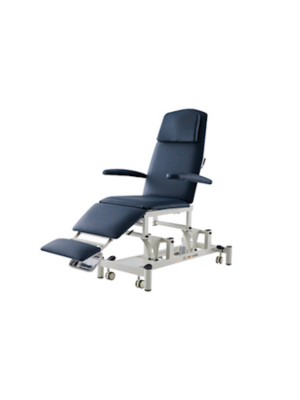 Pacific Medical Podiatry Multipurpose Chair, Height Adjustable: 55-90cm, Navy Blue, Each