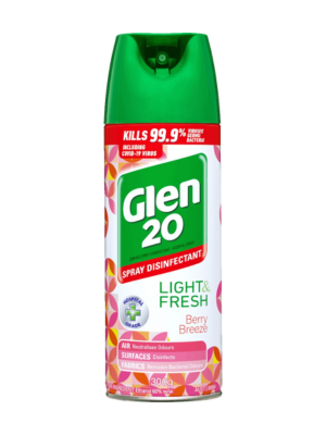 Glen 20 Light & Fresh Disinfectant Spray Berry Breeze 300g