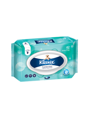 Kleenex® Flushable Wipes – Lightly Fragranced