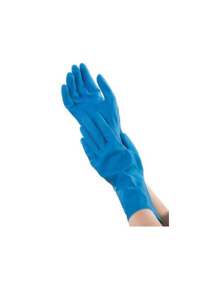 Allcare Glove Silverlined Latex Blue - PK/12